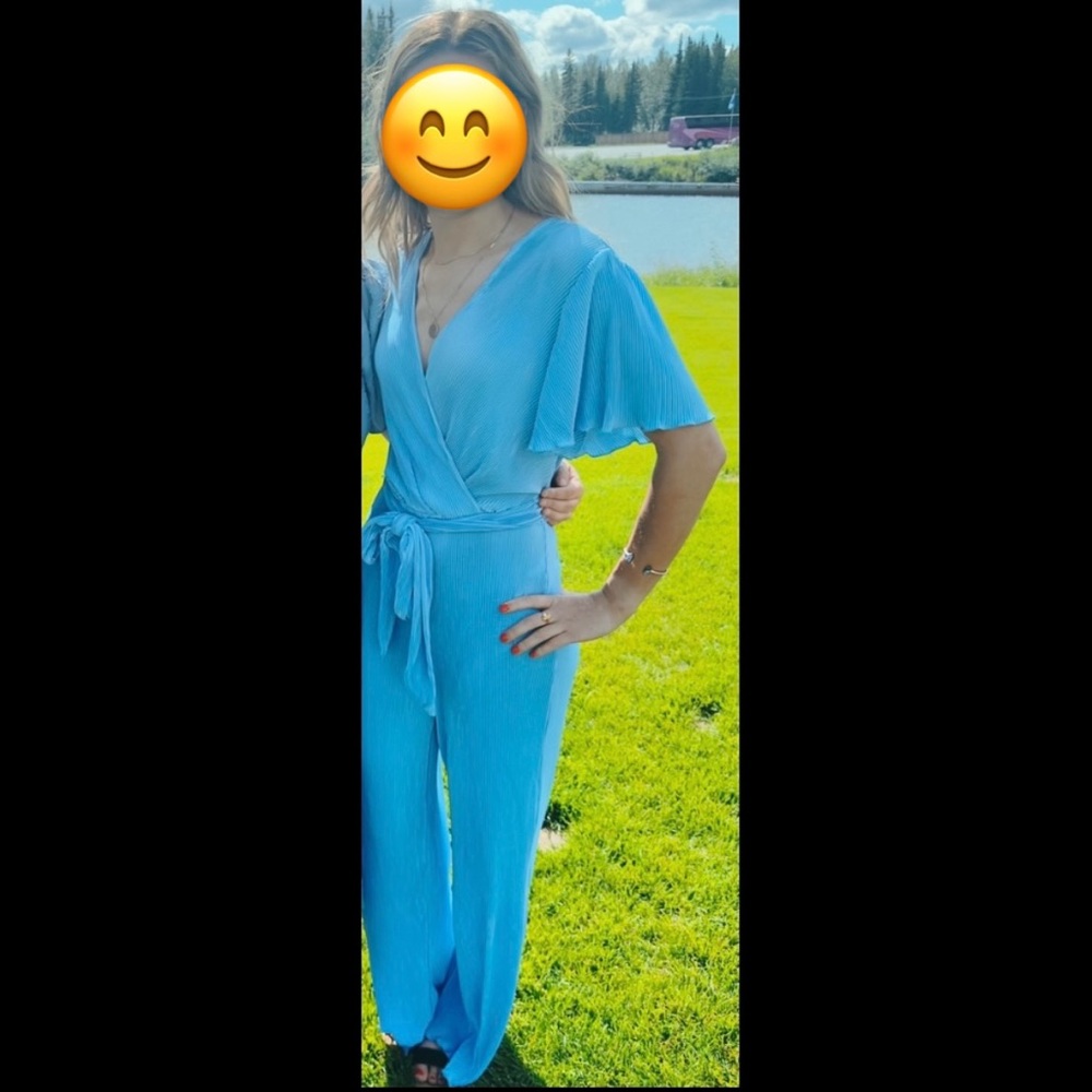 Light Blue Jumpsuit Size Small
